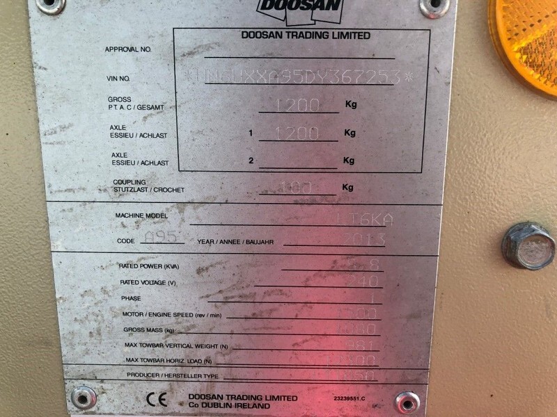 Ingersoll Rand Kubota LT6KA 9 meter light tower generator - Belysningsmast: bild 5 Ingersoll Rand Kubota LT6KA 9 meter light tower generator - Belysningsmast: bild 5