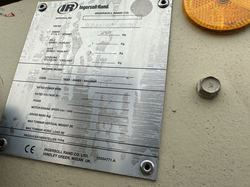 Ingersoll Rand LT6K Kubota 6 kVA Mobiele Lichtmast Aggregaat Light Tower - Belysningsmast: bild 4 Ingersoll Rand LT6K Kubota 6 kVA Mobiele Lichtmast Aggregaat Light Tower - Belysningsmast: bild 4