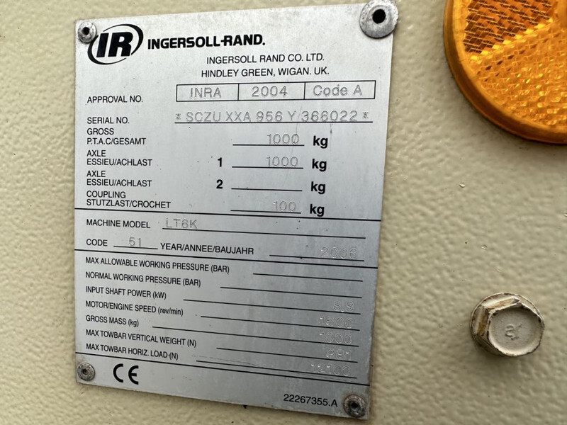 Ingersoll Rand LT6K Kubota 6 kVA Mobiele Lichtmast Aggregaat Light Tower - Belysningsmast: bild 5 Ingersoll Rand LT6K Kubota 6 kVA Mobiele Lichtmast Aggregaat Light Tower - Belysningsmast: bild 5