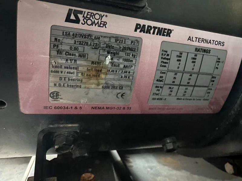 Elgenerator Iveco FPT F32 AM1A Leroy Somer 32 kVA Silent generatorset 28 hours !: bild 7 Elgenerator Iveco FPT F32 AM1A Leroy Somer 32 kVA Silent generatorset 28 hours !: bild 7