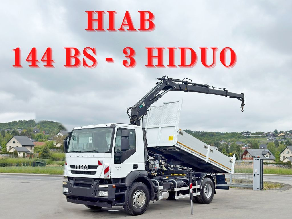 Iveco STRALIS 330 *HIAB 144 BS-3 HIDUO* TOPZUSTAND - Tippbil lastbil, Kranbil: bild 1 Iveco STRALIS 330 *HIAB 144 BS-3 HIDUO* TOPZUSTAND - Tippbil lastbil, Kranbil: bild 1
