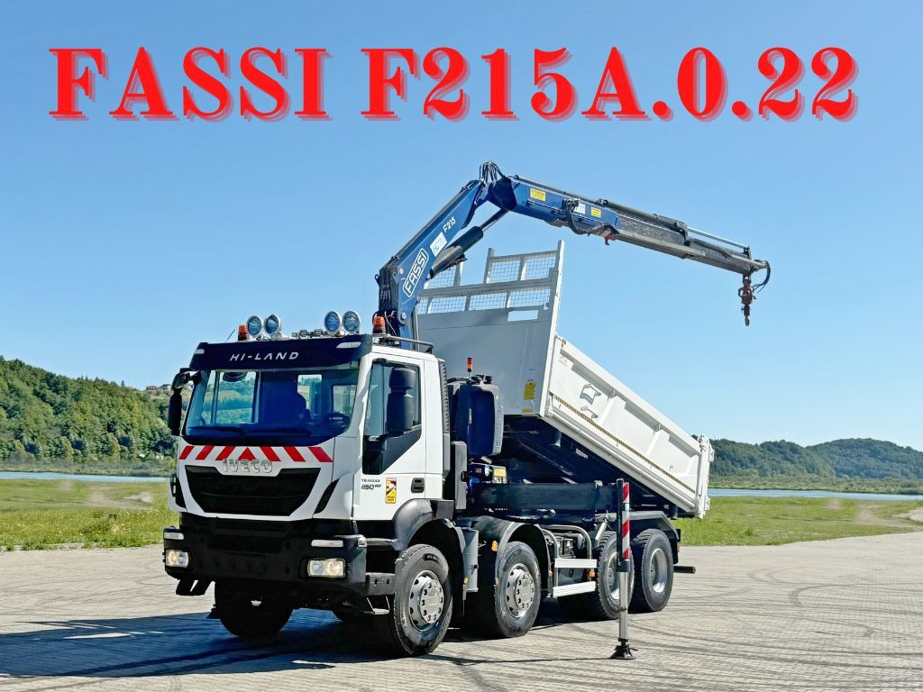 Iveco TRAKKER 450 * FASSI F215A.0.22 + FUNK / 8x4 *TOP - Kranbil: bild 1 Iveco TRAKKER 450 * FASSI F215A.0.22 + FUNK / 8x4 *TOP - Kranbil: bild 1