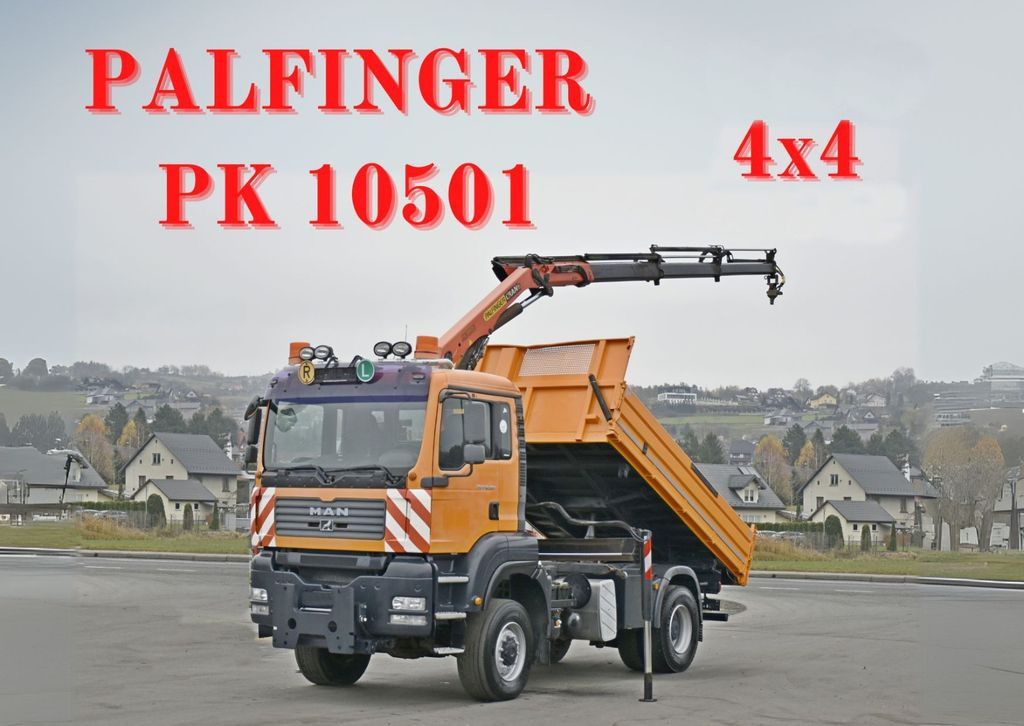 MAN TGA 18.360 * PK 10501 + FUNK *4x4 - Kranbil, Tippbil lastbil: bild 1 MAN TGA 18.360 * PK 10501 + FUNK *4x4 - Kranbil, Tippbil lastbil: bild 1