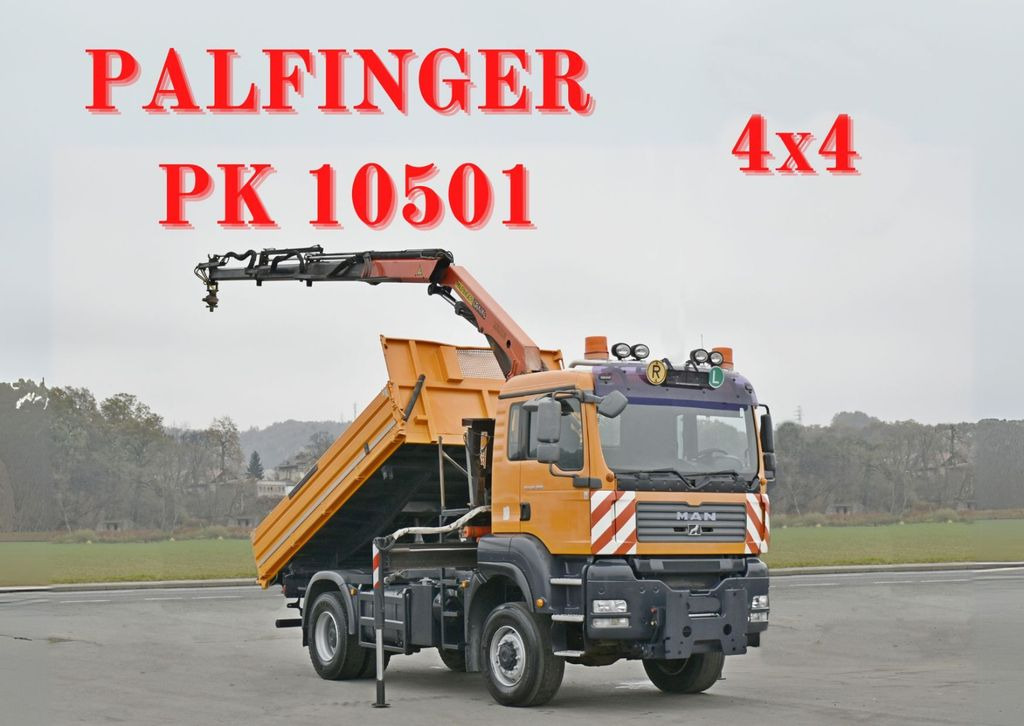 MAN TGA 18.360 * PK 10501 + FUNK *4x4 - Tippbil lastbil, Kranbil: bild 1 MAN TGA 18.360 * PK 10501 + FUNK *4x4 - Tippbil lastbil, Kranbil: bild 1