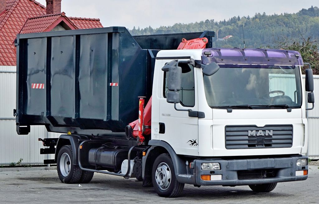 MAN TGL 7.150 Abrollkipper + Kran !! MAN TGL 7.150 Abrollkipper + Kran !! - Kranbil, Lastväxlare lastbil: bild 3 MAN TGL 7.150 Abrollkipper + Kran !! MAN TGL 7.150 Abrollkipper + Kran !! - Kranbil, Lastväxlare lastbil: bild 3