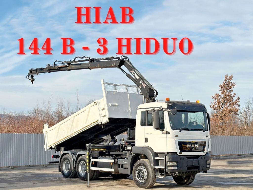 MAN TGS 26.400 * HIAB 144 B - 3 HIDUO + FUNK * 6x4 - Kranbil: bild 1 MAN TGS 26.400 * HIAB 144 B - 3 HIDUO + FUNK * 6x4 - Kranbil: bild 1