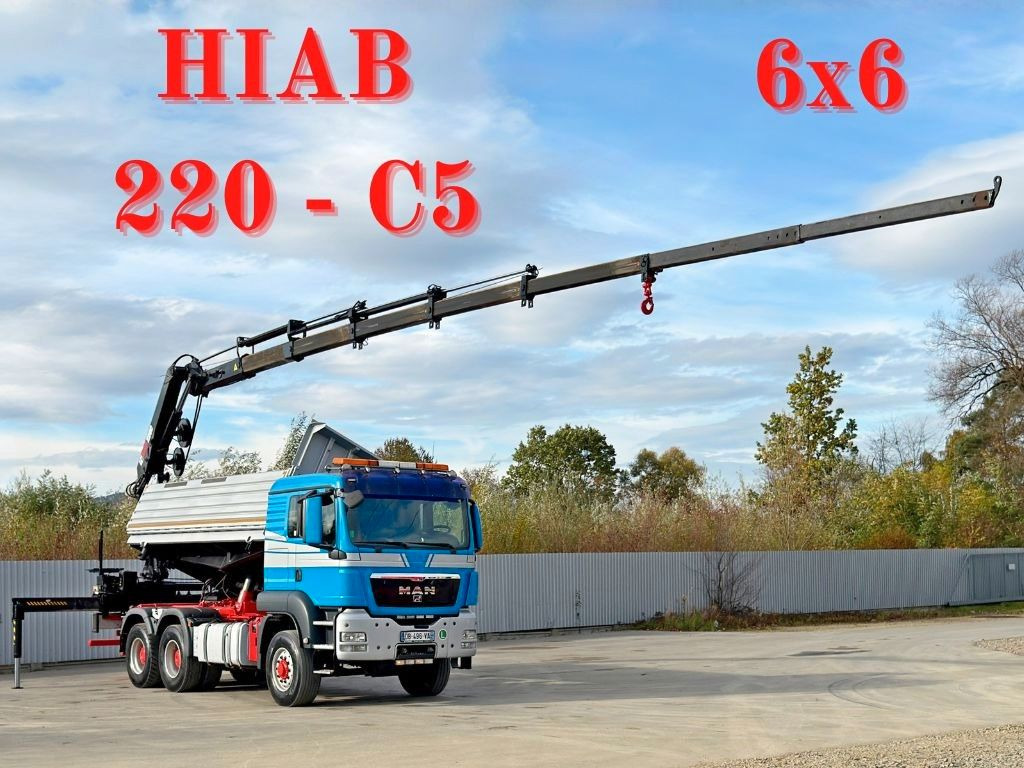 MAN TGS 26.480 * HIAB 220 - C5 + FUNK / 6x6 - Kranbil: bild 1 MAN TGS 26.480 * HIAB 220 - C5 + FUNK / 6x6 - Kranbil: bild 1