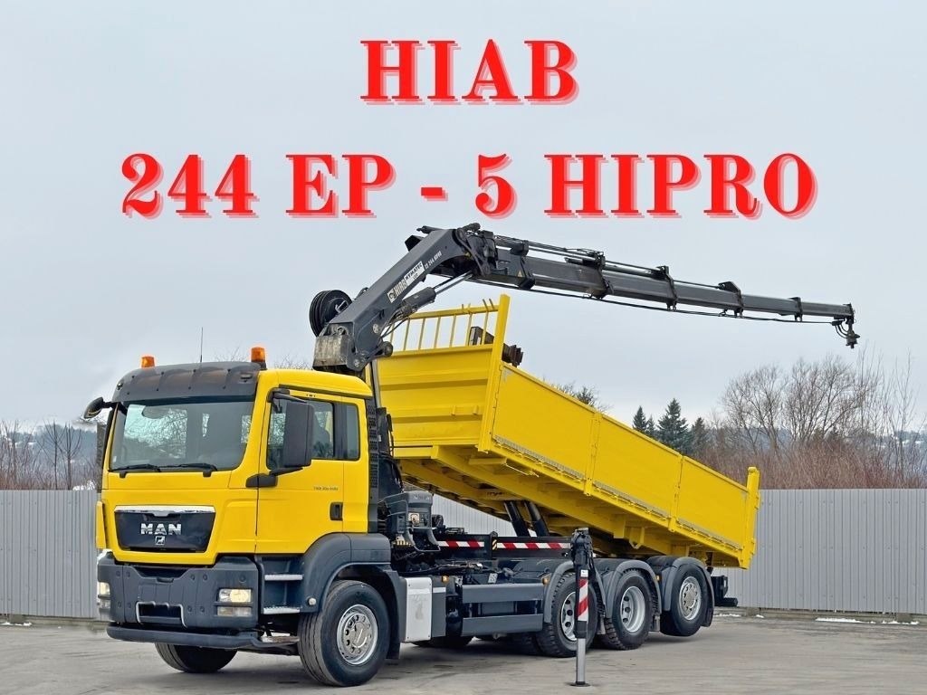 MAN TGS 35.400 * HIAB 244 EP - 5 HIPRO + FUNK * 8x4 - Kranbil: bild 1 MAN TGS 35.400 * HIAB 244 EP - 5 HIPRO + FUNK * 8x4 - Kranbil: bild 1