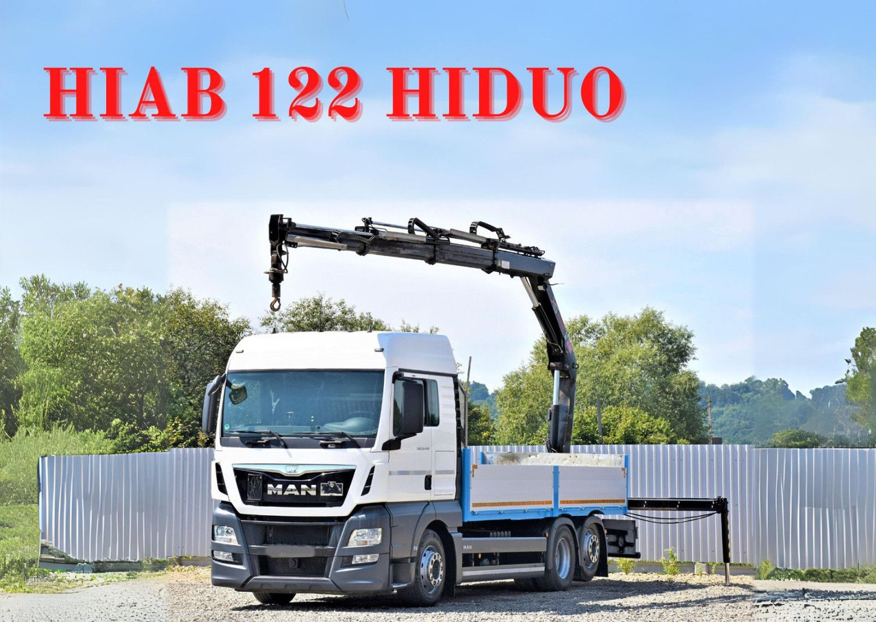 MAN TGX 26.440 Pritsche 6,20 m+HIAB 122 HIDUO/FUNK - Kranbil: bild 1 MAN TGX 26.440 Pritsche 6,20 m+HIAB 122 HIDUO/FUNK - Kranbil: bild 1