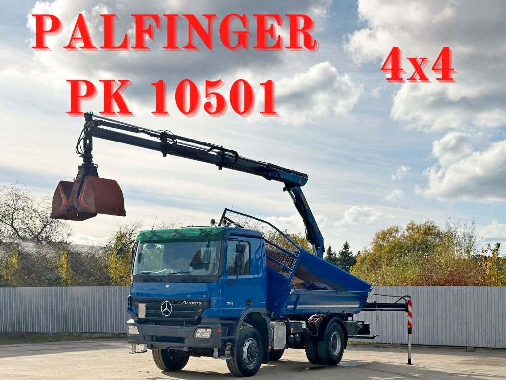 Mercedes-Benz ACTROS 1841 * PK 10501 + FUNK * TOP * 4x4 - Tippbil lastbil, Kranbil: bild 1 Mercedes-Benz ACTROS 1841 * PK 10501 + FUNK * TOP * 4x4 - Tippbil lastbil, Kranbil: bild 1