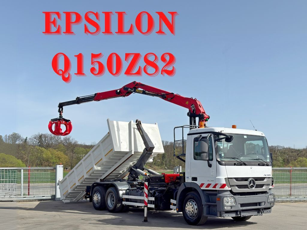 Mercedes-Benz ACTROS 2536 * Abrollkipper + EPSILON Q150Z82 - Lastväxlare lastbil: bild 1 Mercedes-Benz ACTROS 2536 * Abrollkipper + EPSILON Q150Z82 - Lastväxlare lastbil: bild 1