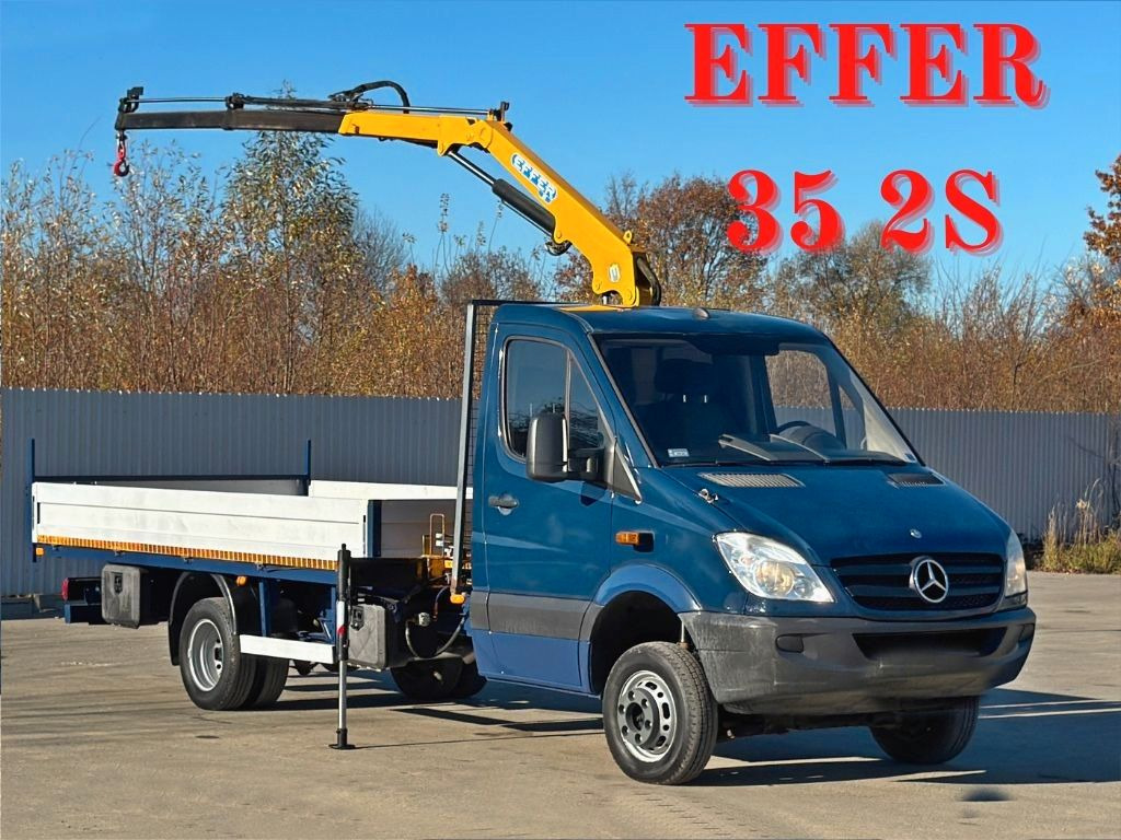 Mercedes-Benz Sprinter 516 CDI * EFFER 35 2S * TOP - Transportbil med flak: bild 1 Mercedes-Benz Sprinter 516 CDI * EFFER 35 2S * TOP - Transportbil med flak: bild 1
