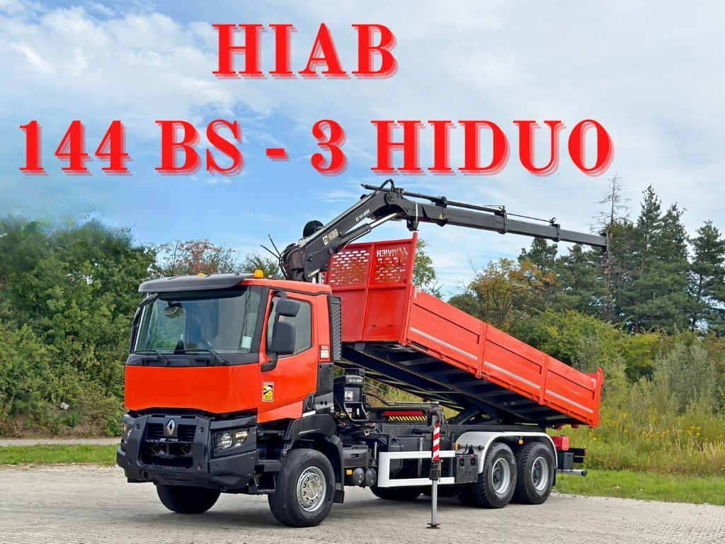 Renault K 380 * HIAB 144 BS - 3 HIDUO + FUNK * 6x4 * TOP - Kranbil: bild 1 Renault K 380 * HIAB 144 BS - 3 HIDUO + FUNK * 6x4 * TOP - Kranbil: bild 1