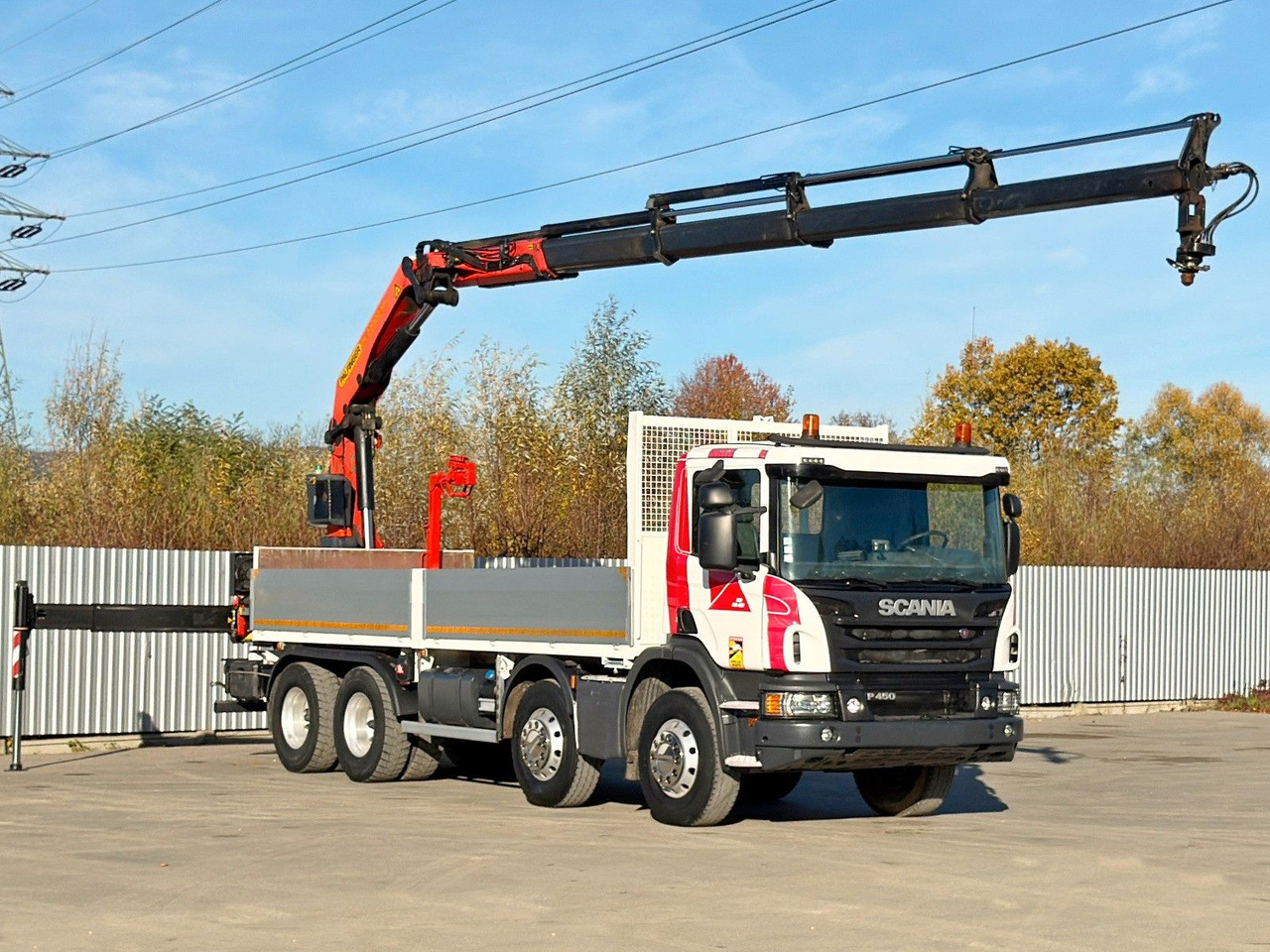 Scania P 450* PRITSCHE 6,90m * PK 23002- SH C FUNK *8x4 - Kranbil: bild 2 Scania P 450* PRITSCHE 6,90m * PK 23002- SH C FUNK *8x4 - Kranbil: bild 2