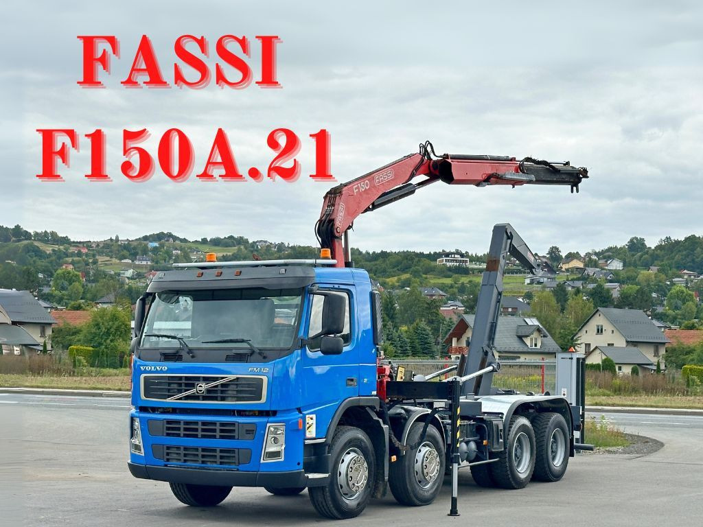 Volvo FM 12.420 * FASSI F150A.21 * 8x4 * TOP - Lastväxlare lastbil, Kranbil: bild 1 Volvo FM 12.420 * FASSI F150A.21 * 8x4 * TOP - Lastväxlare lastbil, Kranbil: bild 1