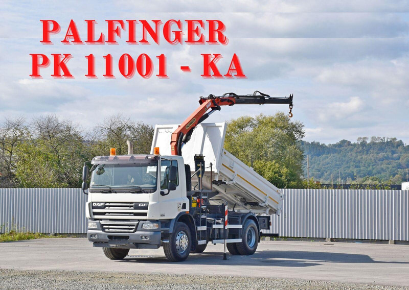 DAF CF 75.310 Kipper 4,30 m* KRAN * TOPZUSTAND - Tippbil lastbil: bild 1 DAF CF 75.310 Kipper 4,30 m* KRAN * TOPZUSTAND - Tippbil lastbil: bild 1
