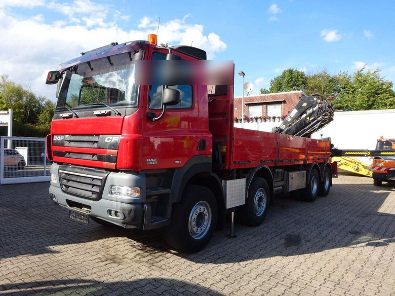 DAF CF 85.410 - Flatbed + crane - Flakbil, Kranbil: bild 1 DAF CF 85.410 - Flatbed + crane - Flakbil, Kranbil: bild 1