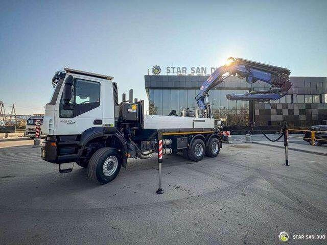 Iveco TRAKKER 450 6x6 PM41S FLY JIB Crane Kipper - Flakbil, Kranbil: bild 2 Iveco TRAKKER 450 6x6 PM41S FLY JIB Crane Kipper - Flakbil, Kranbil: bild 2