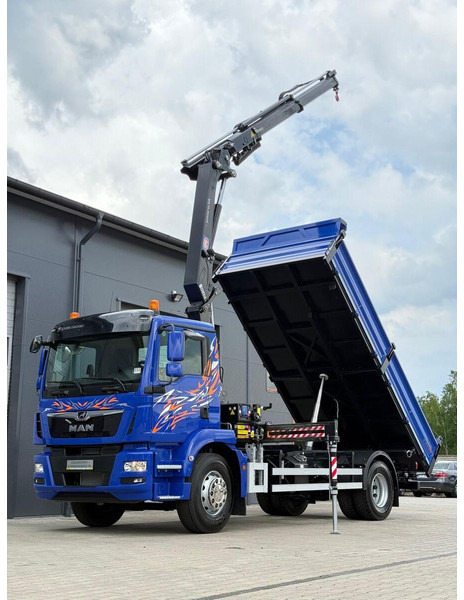 MAN MAN TGM TGL TGS 18.250 // E6 // wywrotka + HDS HMF z pilotem // - Tippbil lastbil: bild 1 MAN MAN TGM TGL TGS 18.250 // E6 // wywrotka + HDS HMF z pilotem // - Tippbil lastbil: bild 1