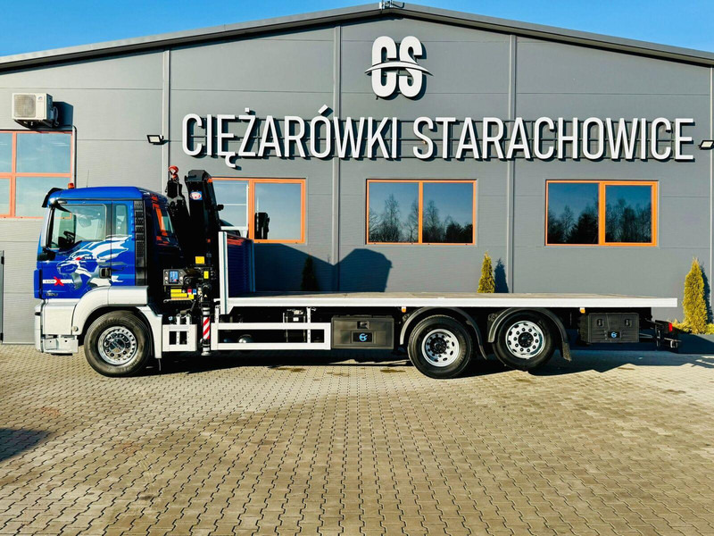 MAN MAN TGS 26.360 // E6 // 6x2 // platforma laweta 7,2m z HDs HMF 1 - Flakbil, Kranbil: bild 2 MAN MAN TGS 26.360 // E6 // 6x2 // platforma laweta 7,2m z HDs HMF 1 - Flakbil, Kranbil: bild 2