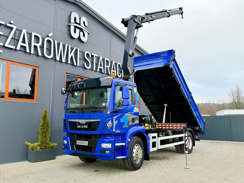 MAN TGM 18.250 wywrotka 3 - stronna + żuraw HDS HMF - Tippbil lastbil, Kranbil: bild 1 MAN TGM 18.250 wywrotka 3 - stronna + żuraw HDS HMF - Tippbil lastbil, Kranbil: bild 1