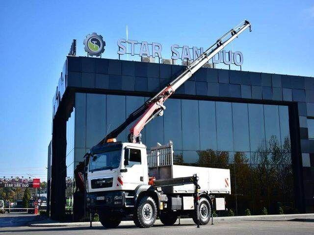 MAN TGM 18.340 4x4 PALFINGER PK 18002 CRANE WINCH - Flakbil, Kranbil: bild 1 MAN TGM 18.340 4x4 PALFINGER PK 18002 CRANE WINCH - Flakbil, Kranbil: bild 1