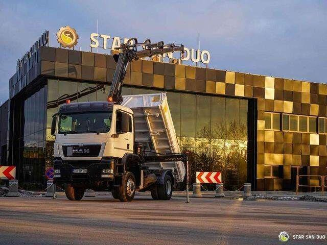 MAN TGS 18.360 4x4 HIAB 144 E-4 Crane Kipper - Tippbil lastbil, Kranbil: bild 1 MAN TGS 18.360 4x4 HIAB 144 E-4 Crane Kipper - Tippbil lastbil, Kranbil: bild 1