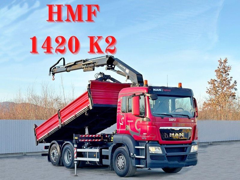 MAN TGS 26.360 Kipper 5,15m*HMF 1420 K2 + FUNK/6x2 - Tippbil lastbil, Kranbil: bild 1 MAN TGS 26.360 Kipper 5,15m*HMF 1420 K2 + FUNK/6x2 - Tippbil lastbil, Kranbil: bild 1