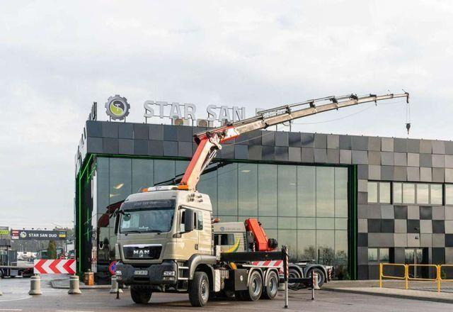 MAN TGS 26.480 6x6 PALFINGER PK 34002 SH Crane Winc - Flakbil, Kranbil: bild 1 MAN TGS 26.480 6x6 PALFINGER PK 34002 SH Crane Winc - Flakbil, Kranbil: bild 1