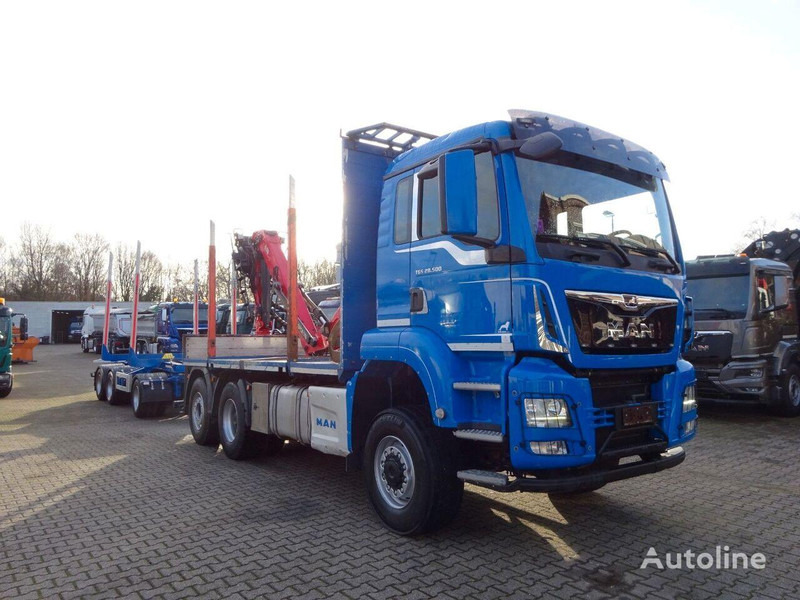 MAN TGS 28.500 6x4 Log truck + Crane Epsilon + Trailer - Timmerbil, Kranbil: bild 2 MAN TGS 28.500 6x4 Log truck + Crane Epsilon + Trailer - Timmerbil, Kranbil: bild 2