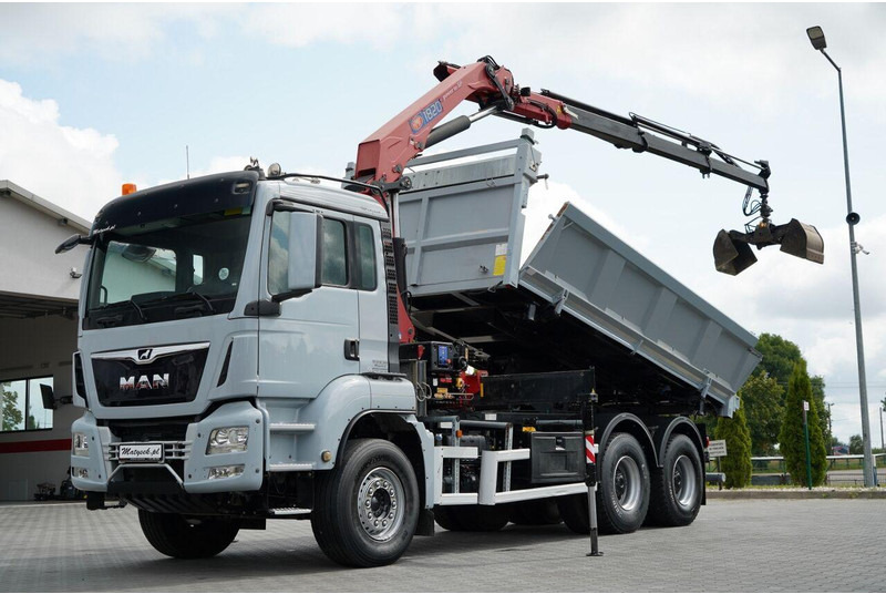 MAN TGS 33.360 / WYWROTKA + HDS - Tippbil lastbil, Kranbil: bild 1 MAN TGS 33.360 / WYWROTKA + HDS - Tippbil lastbil, Kranbil: bild 1