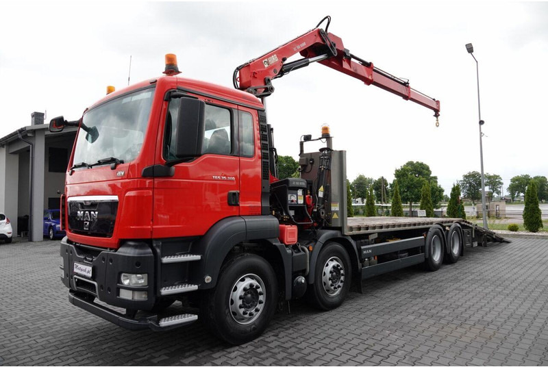MAN TGS 35.360 / 8x2-4 / LAWETA + HDS HIAB 166 E-2 / OŚ PODNOSZONA / - Bärgningsbil: bild 2 MAN TGS 35.360 / 8x2-4 / LAWETA + HDS HIAB 166 E-2 / OŚ PODNOSZONA / - Bärgningsbil: bild 2