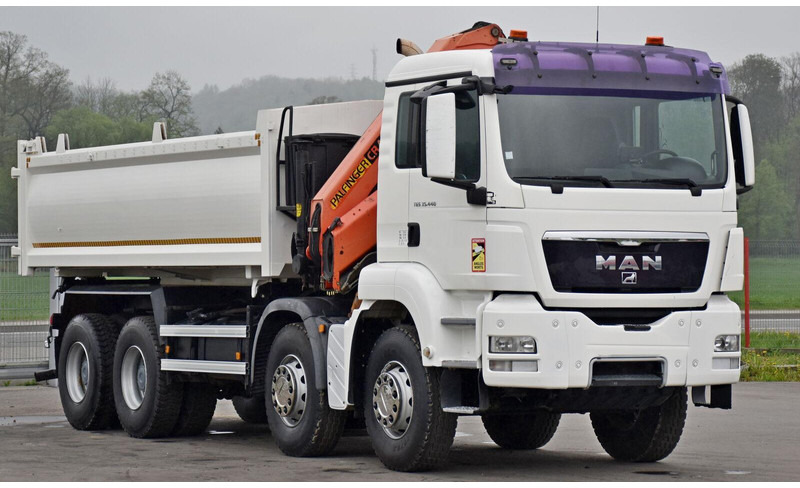 MAN TGS 35.440 * KIPPER 5,80m + KRAN * TOPZUSTAND - Tippbil lastbil, Kranbil: bild 4 MAN TGS 35.440 * KIPPER 5,80m + KRAN * TOPZUSTAND - Tippbil lastbil, Kranbil: bild 4