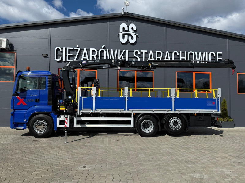 MAN TGS TGX 26.360 / E6 / 143tys km !!! skrzynia + żuraw HMF / manua - Flakbil, Kranbil: bild 2 MAN TGS TGX 26.360 / E6 / 143tys km !!! skrzynia + żuraw HMF / manua - Flakbil, Kranbil: bild 2