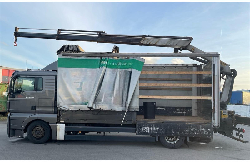 MAN TGX 18.400 Curtain Sider + Crane Palfinger 14002 EH - Lastbil med skåp: bild 4 MAN TGX 18.400 Curtain Sider + Crane Palfinger 14002 EH - Lastbil med skåp: bild 4