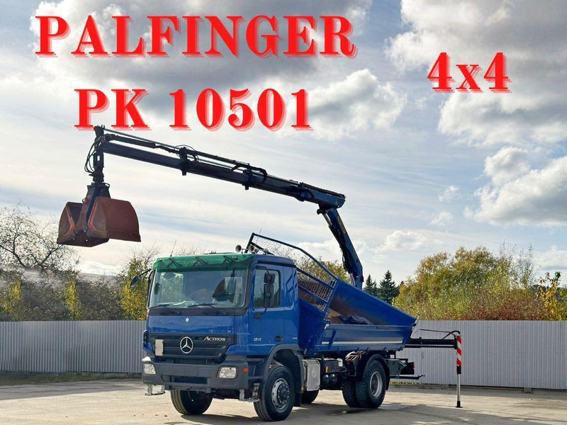 Mercedes-Benz ACTROS 1841 * PK 10501 + FUNK * TOP * 4x4 - Tippbil lastbil, Kranbil: bild 1 Mercedes-Benz ACTROS 1841 * PK 10501 + FUNK * TOP * 4x4 - Tippbil lastbil, Kranbil: bild 1