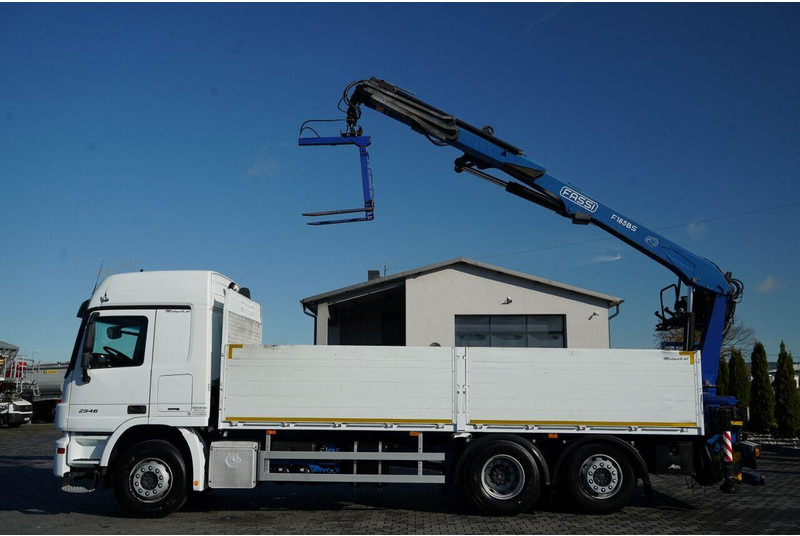 Mercedes-Benz ACTROS 2548 / 6x2 / BURTOWA - 6,5 M / OŚ PODNOSZONA / HDS FASSI - Flakbil, Kranbil: bild 2 Mercedes-Benz ACTROS 2548 / 6x2 / BURTOWA - 6,5 M / OŚ PODNOSZONA / HDS FASSI - Flakbil, Kranbil: bild 2