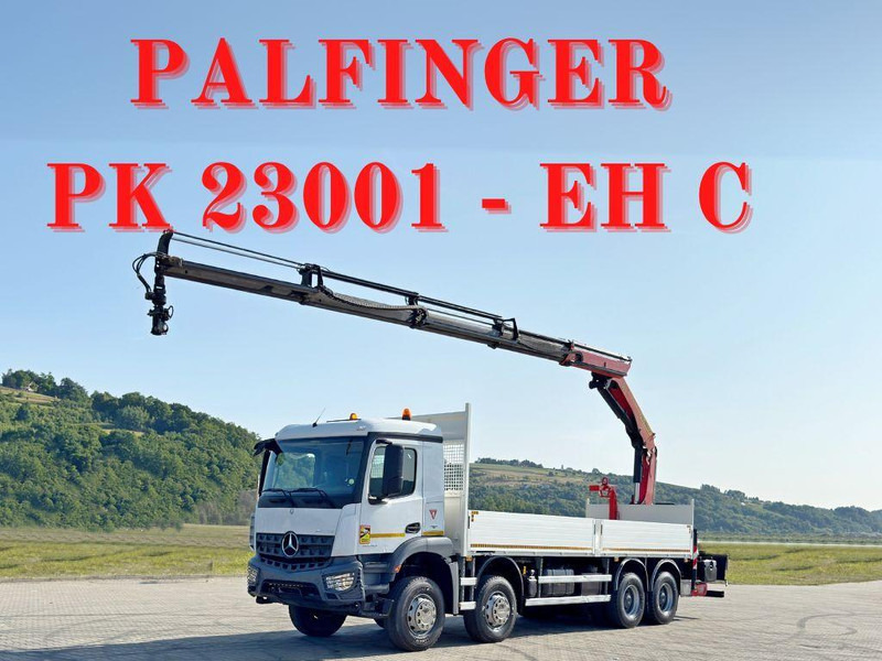 Mercedes-Benz ACTROS 3240 * PK 23001 - EH C+ FUNK / 8x4 * TOP - Flakbil, Kranbil: bild 1 Mercedes-Benz ACTROS 3240 * PK 23001 - EH C+ FUNK / 8x4 * TOP - Flakbil, Kranbil: bild 1