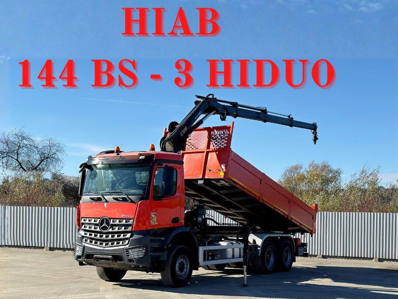 Mercedes-Benz AROCS 2640 *HIAB 144 BS - 3/FUNK + * 6x4 - Tippbil lastbil, Kranbil: bild 1 Mercedes-Benz AROCS 2640 *HIAB 144 BS - 3/FUNK + * 6x4 - Tippbil lastbil, Kranbil: bild 1
