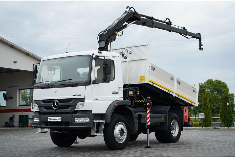 Mercedes-Benz ATEGO 1629 / 4x4 / WYWROTKA + HDS HIAB 111 B-3 / PILOT / ROTAT - Tippbil lastbil, Kranbil: bild 2 Mercedes-Benz ATEGO 1629 / 4x4 / WYWROTKA + HDS HIAB 111 B-3 / PILOT / ROTAT - Tippbil lastbil, Kranbil: bild 2