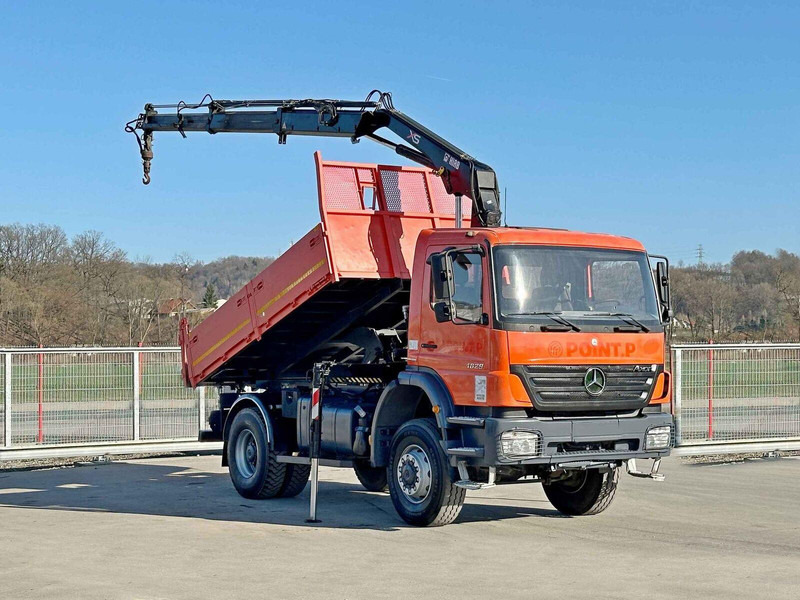Mercedes-Benz AXOR 1829 * HIAB 1111 HIDUO + FUNK * TOP * 4x4 - Tippbil lastbil, Kranbil: bild 2 Mercedes-Benz AXOR 1829 * HIAB 1111 HIDUO + FUNK * TOP * 4x4 - Tippbil lastbil, Kranbil: bild 2