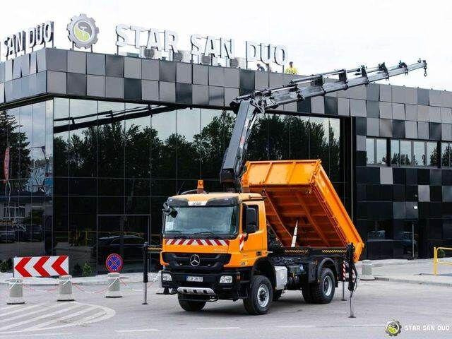 Mercedes-Benz Actros 1841 AK 4x4 Hiab 288E-7 Crane Kipper - Tippbil lastbil, Kranbil: bild 1 Mercedes-Benz Actros 1841 AK 4x4 Hiab 288E-7 Crane Kipper - Tippbil lastbil, Kranbil: bild 1