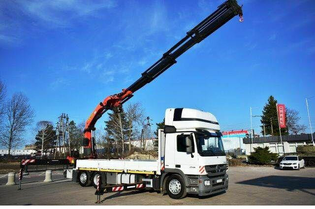 Mercedes-Benz Actros 2546 6x2 Palfinger PK 53002 Crane Kran - Flakbil, Kranbil: bild 1 Mercedes-Benz Actros 2546 6x2 Palfinger PK 53002 Crane Kran - Flakbil, Kranbil: bild 1