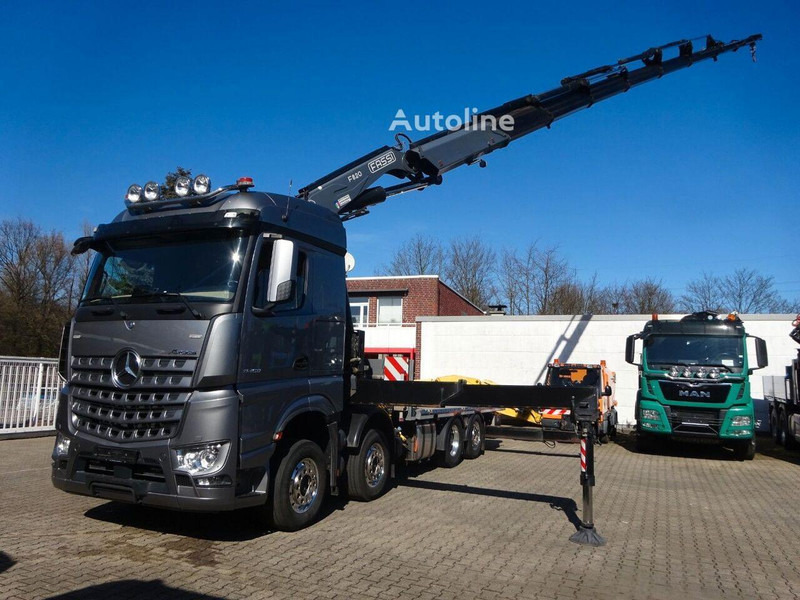 Mercedes-Benz Arocs 3453 8x2 Open Flatbed + Crane Fassi F820 - Flakbil, Kranbil: bild 5 Mercedes-Benz Arocs 3453 8x2 Open Flatbed + Crane Fassi F820 - Flakbil, Kranbil: bild 5