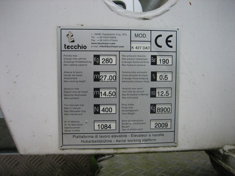 Mercedes-Benz Atego 1324 Bucket truck - Tecchio 27 m - Billift: bild 3 Mercedes-Benz Atego 1324 Bucket truck - Tecchio 27 m - Billift: bild 3