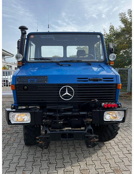 Tvåhjulstraktor Mercedes-Benz Unimog 427 Platós hókotrócs: bild 9