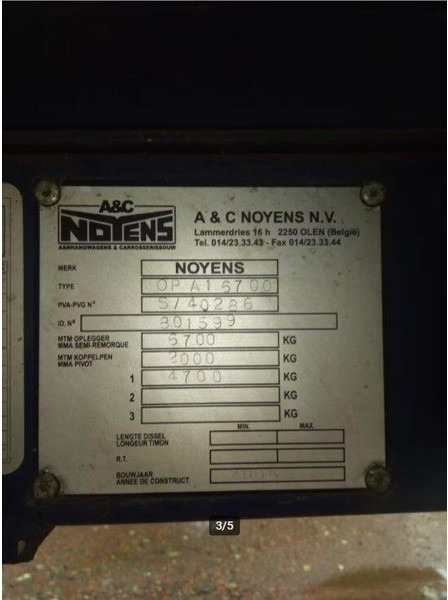 Noyens Platós félpótkocsi - Flaktrailer: bild 5 Noyens Platós félpótkocsi - Flaktrailer: bild 5