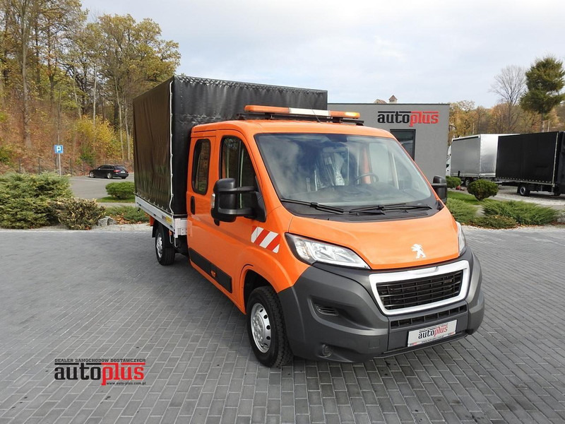 Peugeot BOXER SKRZYNIA PLANDEKA PODWÓJNA KABINA DOKA 7 MIEJSC KLIMATYZAC - Transportbil med kapell: bild 1 Peugeot BOXER SKRZYNIA PLANDEKA PODWÓJNA KABINA DOKA 7 MIEJSC KLIMATYZAC - Transportbil med kapell: bild 1