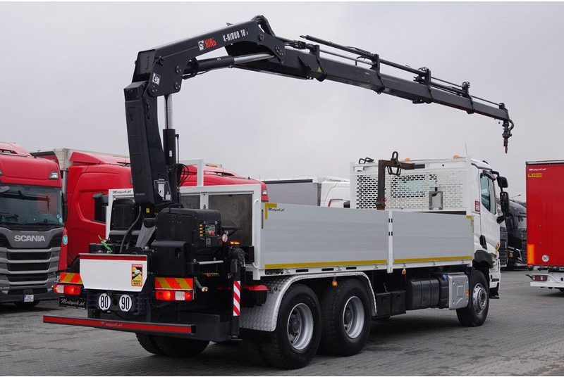 Renault C 380 / 6x4 / SKRZYNIOWY 6,6 m / + HDS HIAB 188 x-hiduo wysów: 1 - Flakbil, Kranbil: bild 5 Renault C 380 / 6x4 / SKRZYNIOWY 6,6 m / + HDS HIAB 188 x-hiduo wysów: 1 - Flakbil, Kranbil: bild 5