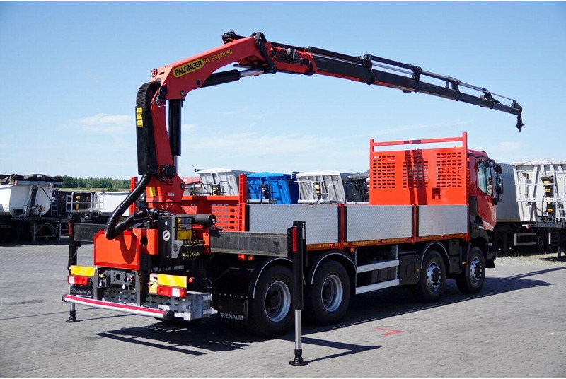 Renault C 430 / 8x4 / SKRZYNIOWY 7 M + HDS PALFINGER PK 2300-EH / WYSÓW - Flakbil, Kranbil: bild 4 Renault C 430 / 8x4 / SKRZYNIOWY 7 M + HDS PALFINGER PK 2300-EH / WYSÓW - Flakbil, Kranbil: bild 4